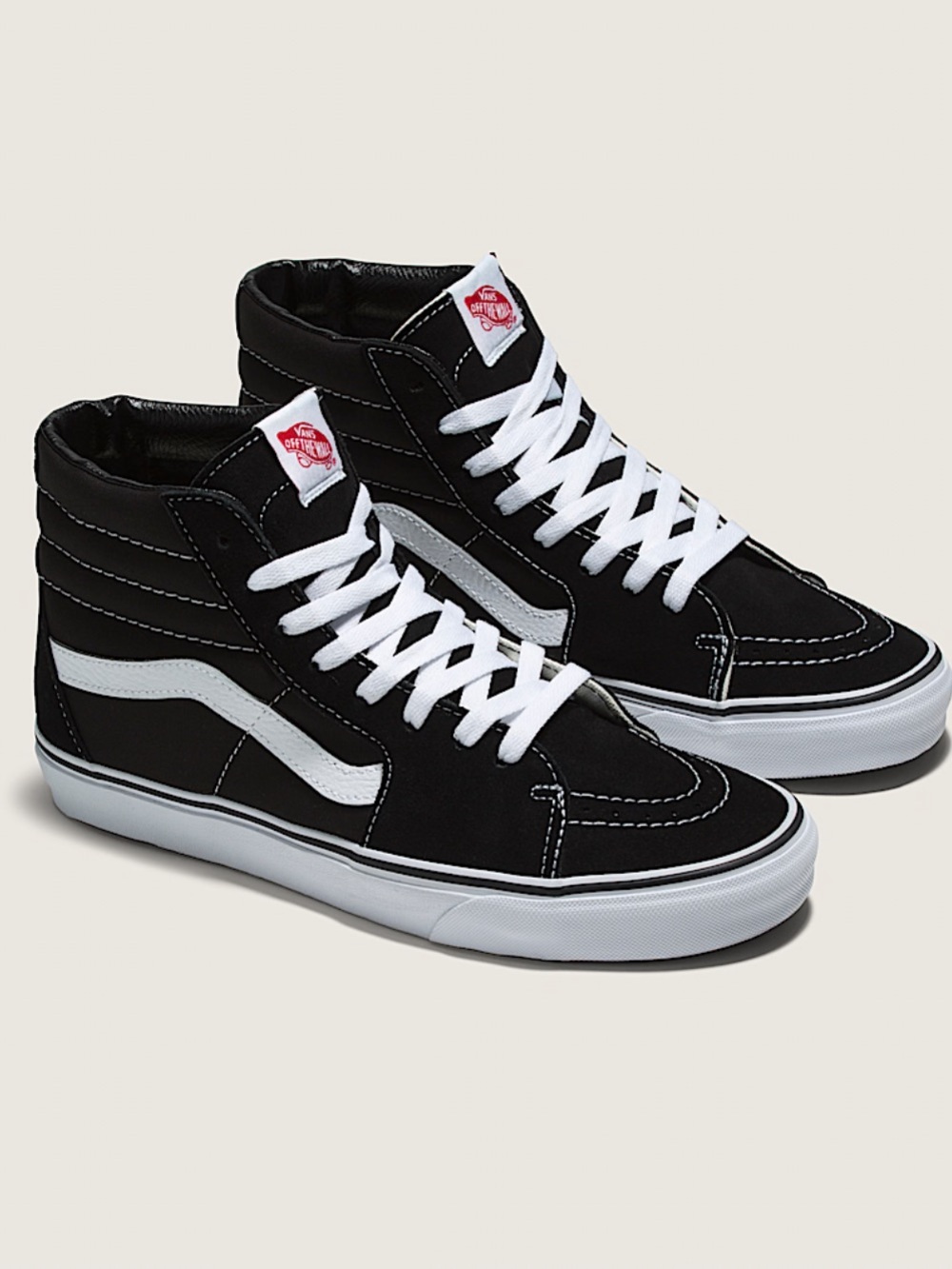 Vans Sk8-Hi Black and White High-Top Sneakers